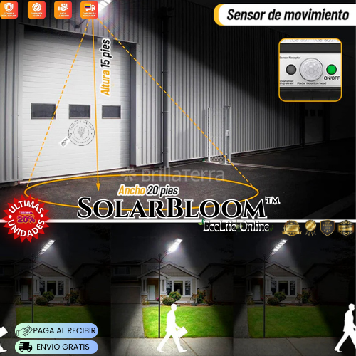 SolarBloom™: Lampara LED con Carga Panel Solar