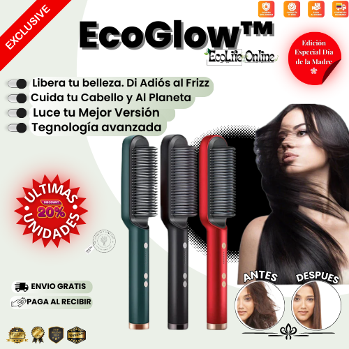 EcoGlow™: Cepillo alisador ¡SUPER OFERTA!